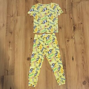 Kidgets Yellow Pajama Set with Fun Print